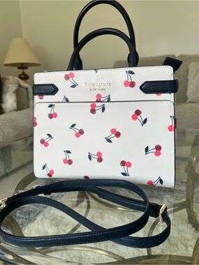Kate Spade Medium Staci Dancing Cherries Satchel